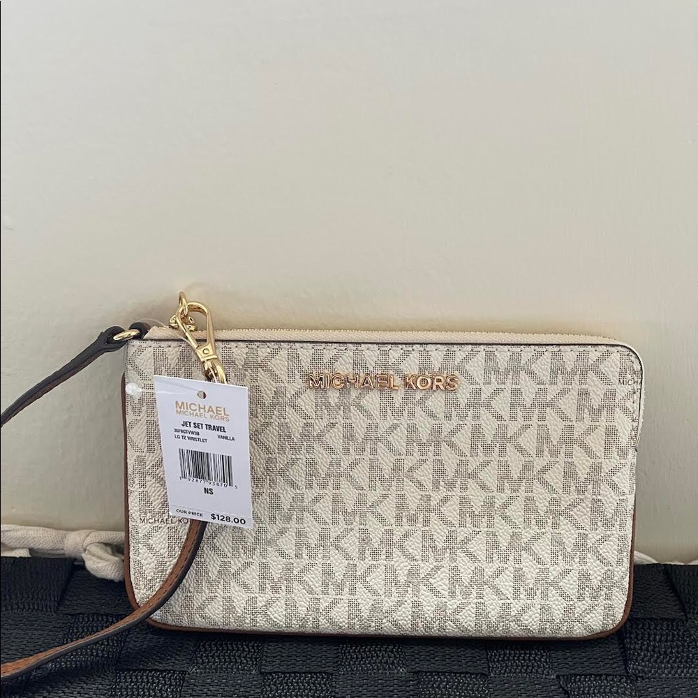 Michael Kors Logo Wristlet - Picture 1 of 4